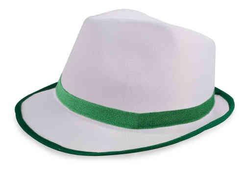 Sombrero Premium Blanco con Ribete